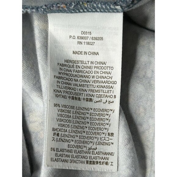 Boden Maxi Dress US 16/18 Tiered Wrap Jersey Blue Orange Yellow Boho Botanic - Picture 9 of 10